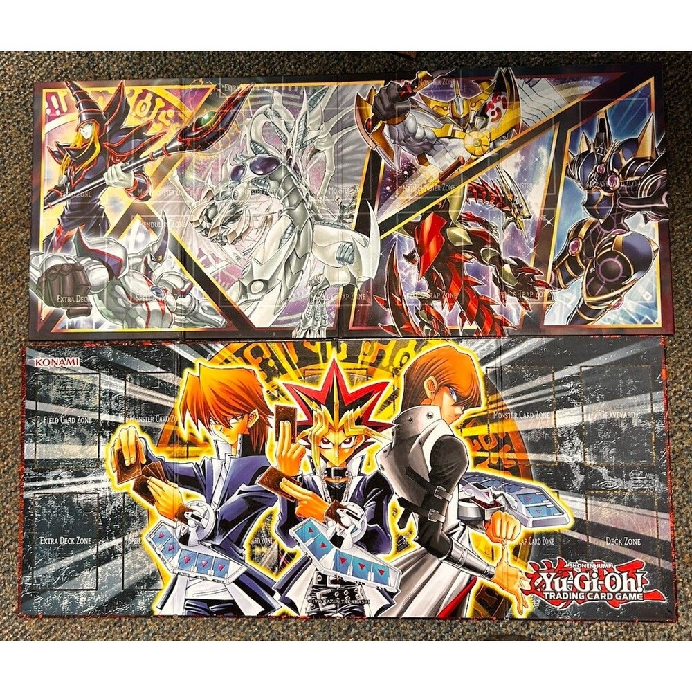 TCG Yu-Gi-Oh Double Sided Trading Game Card Boards Lof of 2 Konami